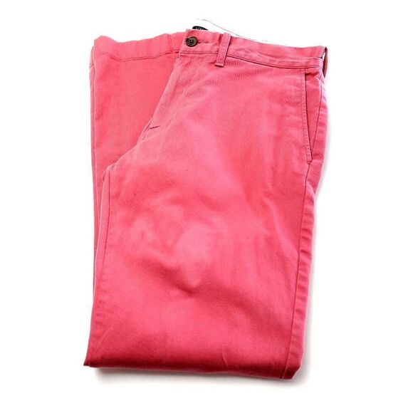 DAMAGED J Crew Mercantile Flex Cotton Chino Pants Slim 31/29 Pink Low‎ Rise Flat - Picture 1 of 8